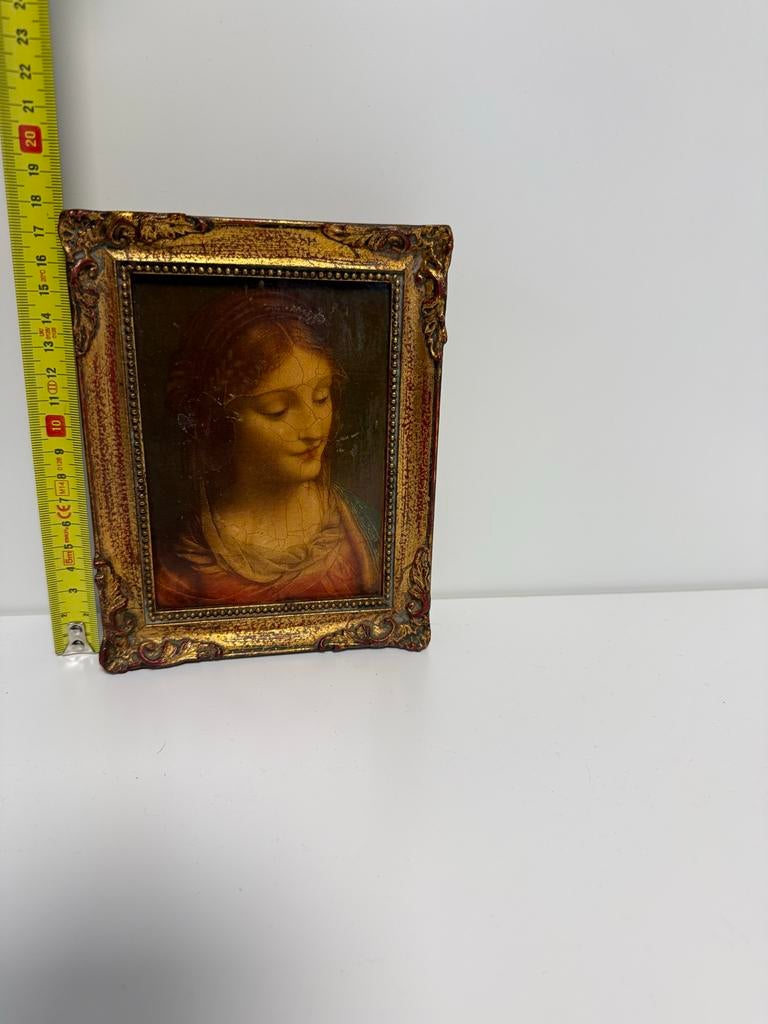 Vintage kunstreproductie Madonna-afbeelding Luini, Antiek en Kunst, Ophalen of Verzenden