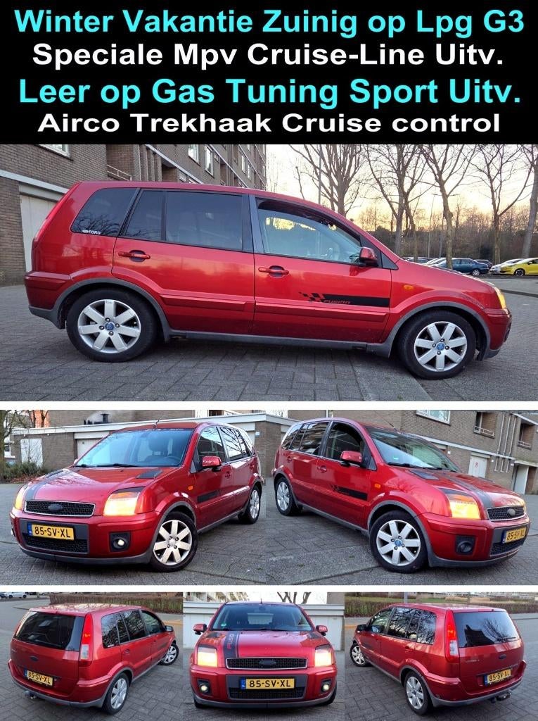 Fusion 1.6i Sport-Tuning M'2007 LPG G3 Leer Apk-2027 Inr Mog, Auto's, Voorwielaandrijving, 1596 cc, 15 km/l, 100 pk