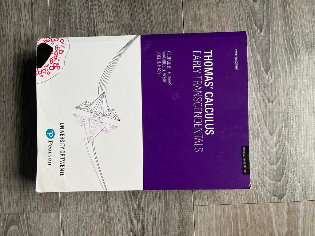 Thomas' Calculus Early Transcendentals 12e International, Ophalen of Verzenden, Beta, Zo goed als nieuw, WO