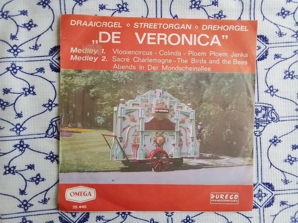 Draaiorgel  De Veronica            Vlooiencircus, Ophalen of Verzenden, Zo goed als nieuw, Wereldmuziek, Single