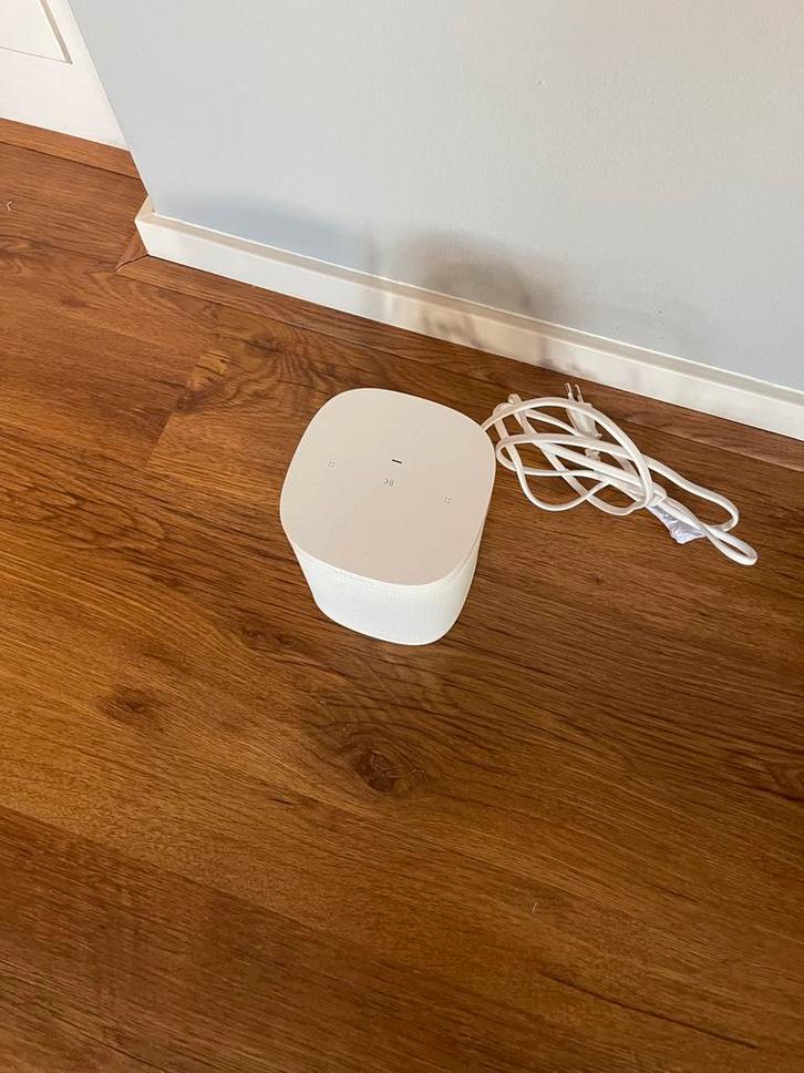 Sonos One SL (S2) - Compacte Smart Speaker, Audio, Tv en Foto, Luidsprekers, Zo goed als nieuw, Front, Rear of Stereo speakers