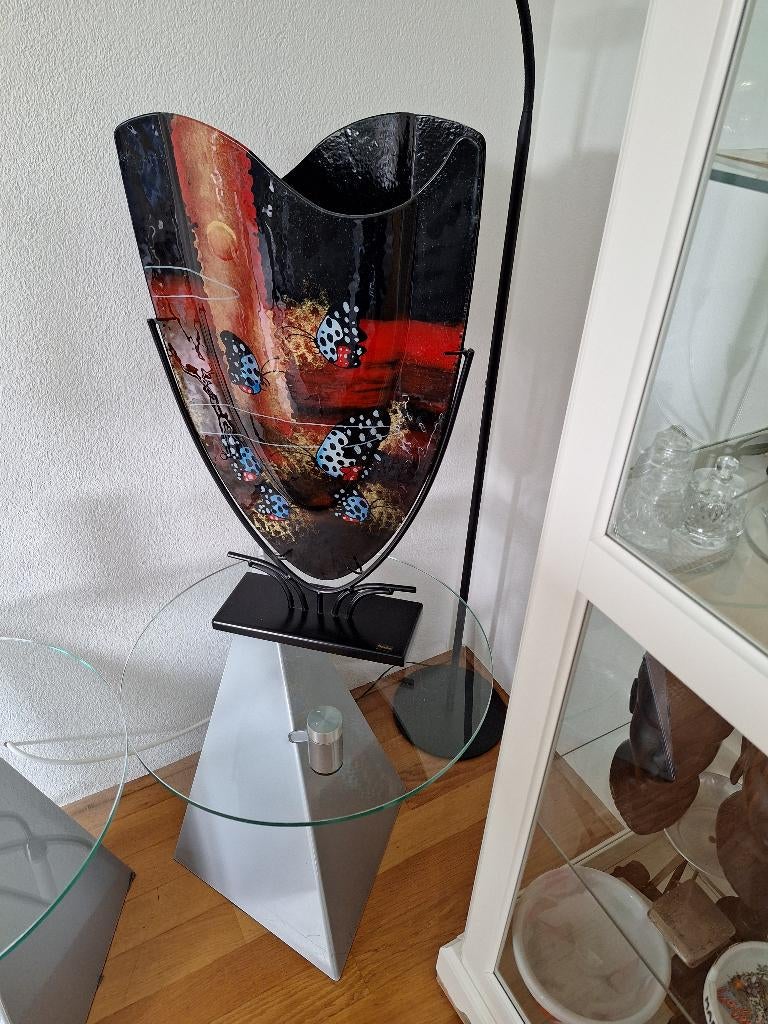 art vaas  (design), Huis en Inrichting, Woonaccessoires | Vazen, Ophalen, Overige kleuren, Nieuw, Glas