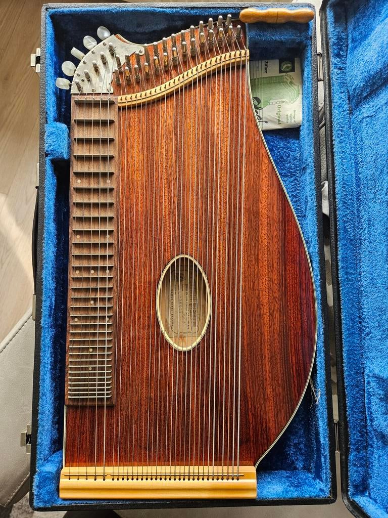 Citer met koffer, Muziek en Instrumenten, Snaarinstrumenten | Overige, Ophalen of Verzenden, Zo goed als nieuw, Citer