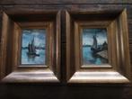 Twee marineschilderijtjes H. Verreyken 1907, Antiek en Kunst, Kunst | Schilderijen | Klassiek, Ophalen of Verzenden