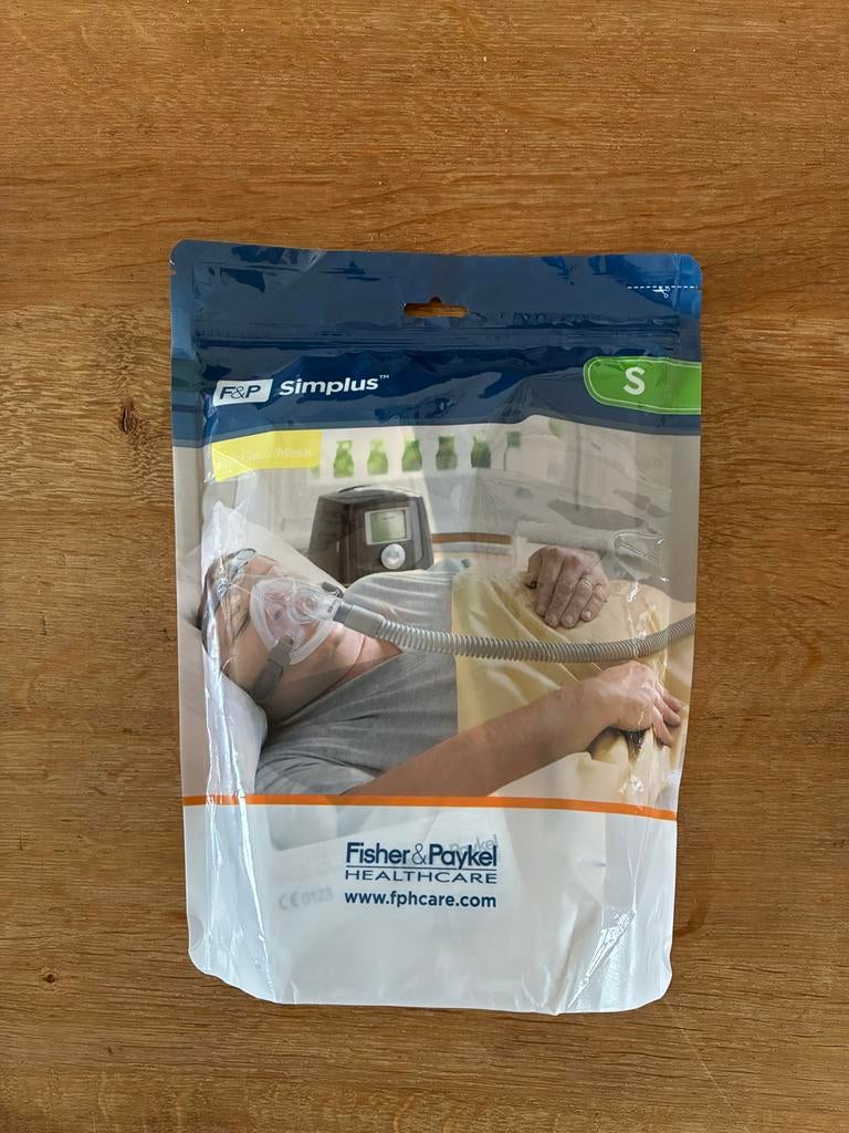 CPAP apneu masker F&P simplus full face maat S, Ophalen of Verzenden, Nieuw