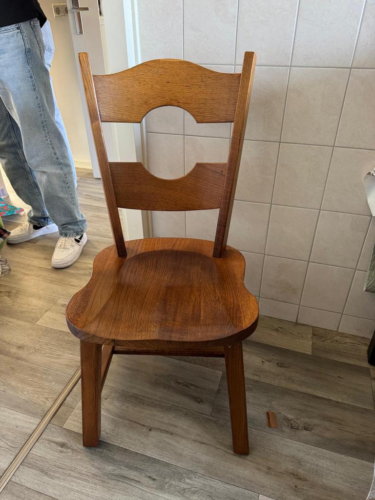 Eiken eetkamerstoelen (4), Antiek en Kunst, Ophalen