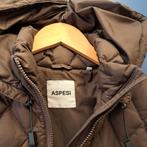 Aspesi kaki groen gewatteerd jacket winterjas XS nr 47082, Aspesi, Aspesi, Bruin, .