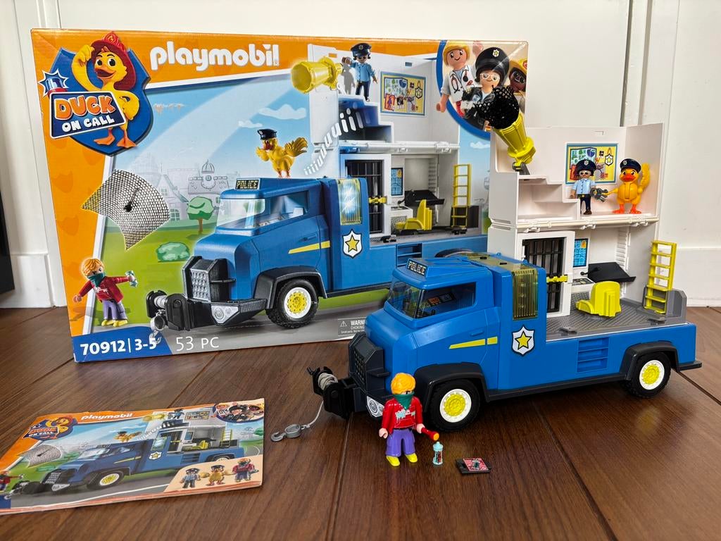 Playmobil Duck On Call Politiewagen (70912)., Ophalen of Verzenden, Zo goed als nieuw, Complete set