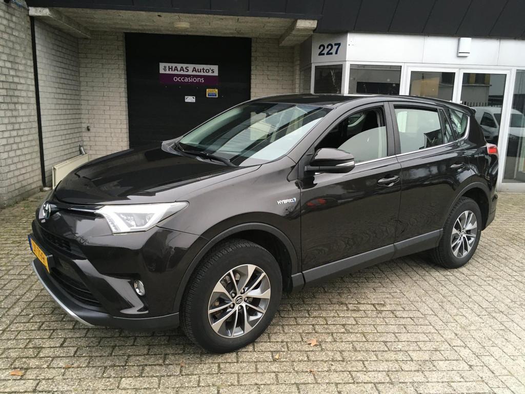 Toyota RAV4 2.5 Hybrid First Edition / dealer serviced / tre, Stof, Gebruikt, Zwart, Origineel Nederlands