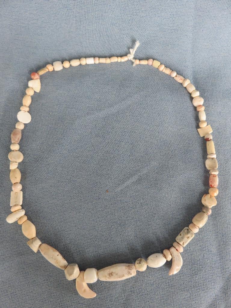 Romeinse rijk - kralen ketting in steen - ca. 2100 jaar oud, Ophalen of Verzenden, Overige materialen, Ketting