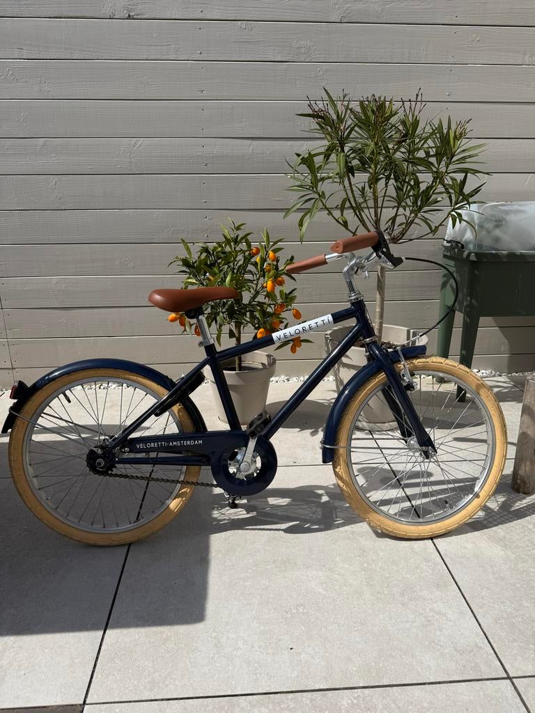 Veloretti Junior Kinderfiets 20 inch - Donkerblauw, Fietsen en Brommers, Fietsen | Kinderfietsjes, Ophalen, Gebruikt, 16 tot 20 inch