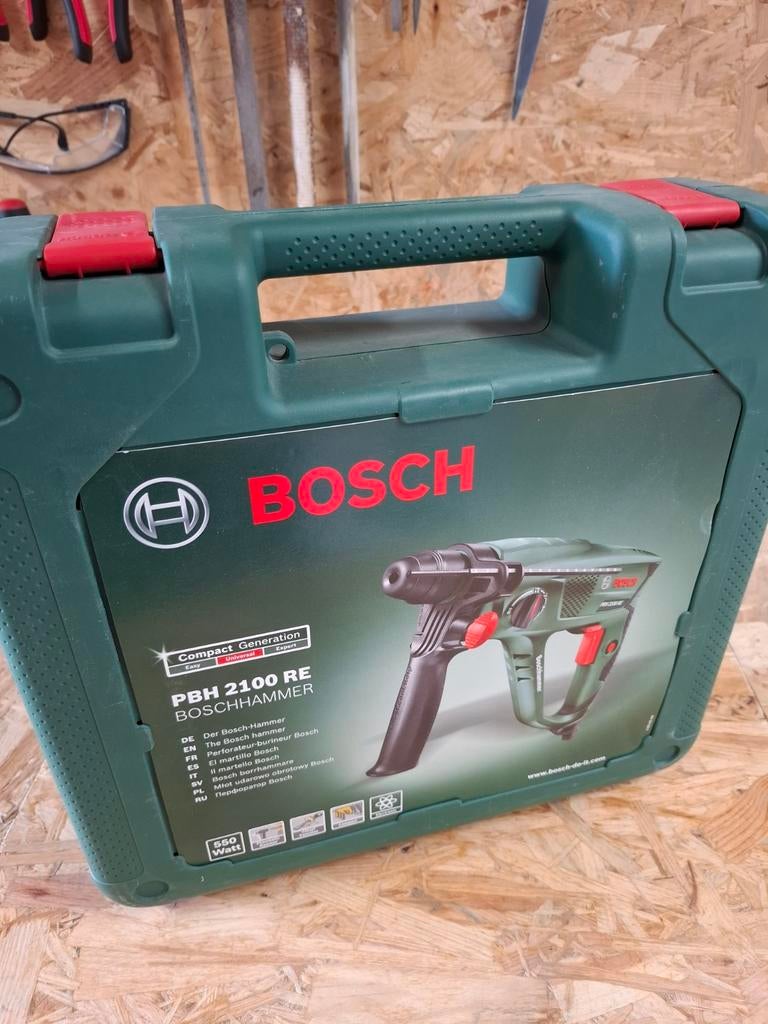 Bosch PBH 2100 RE Boorhamer - Zo goed als nieuw, Ophalen, 600 watt of meer, Boor- en/of Breekhamer, Zo goed als nieuw