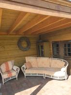 Mooie Royale Vintage Schutz 3-zits Bank + Fauteuil, Huis en Inrichting, Banken | Bankstellen, Ophalen, Gebruikt, Leer, Driepersoons