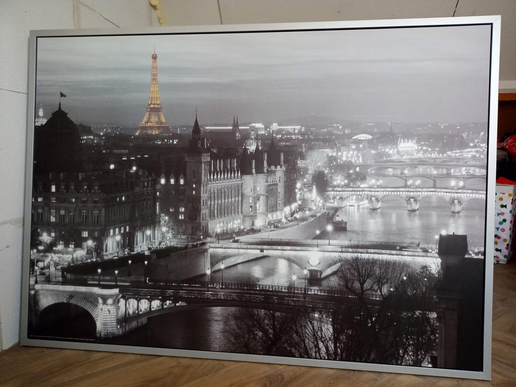Ikea schilderij Vilshult Parijs, Ophalen, Zo goed als nieuw, Schilderij
