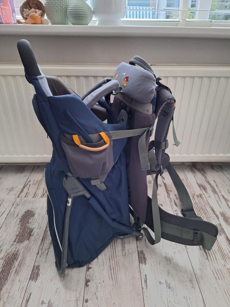 Vaude rugdrager Jolly Comfort met zonnekap en regenkap, Gebruikt, Overige typen, Rug, Ophalen