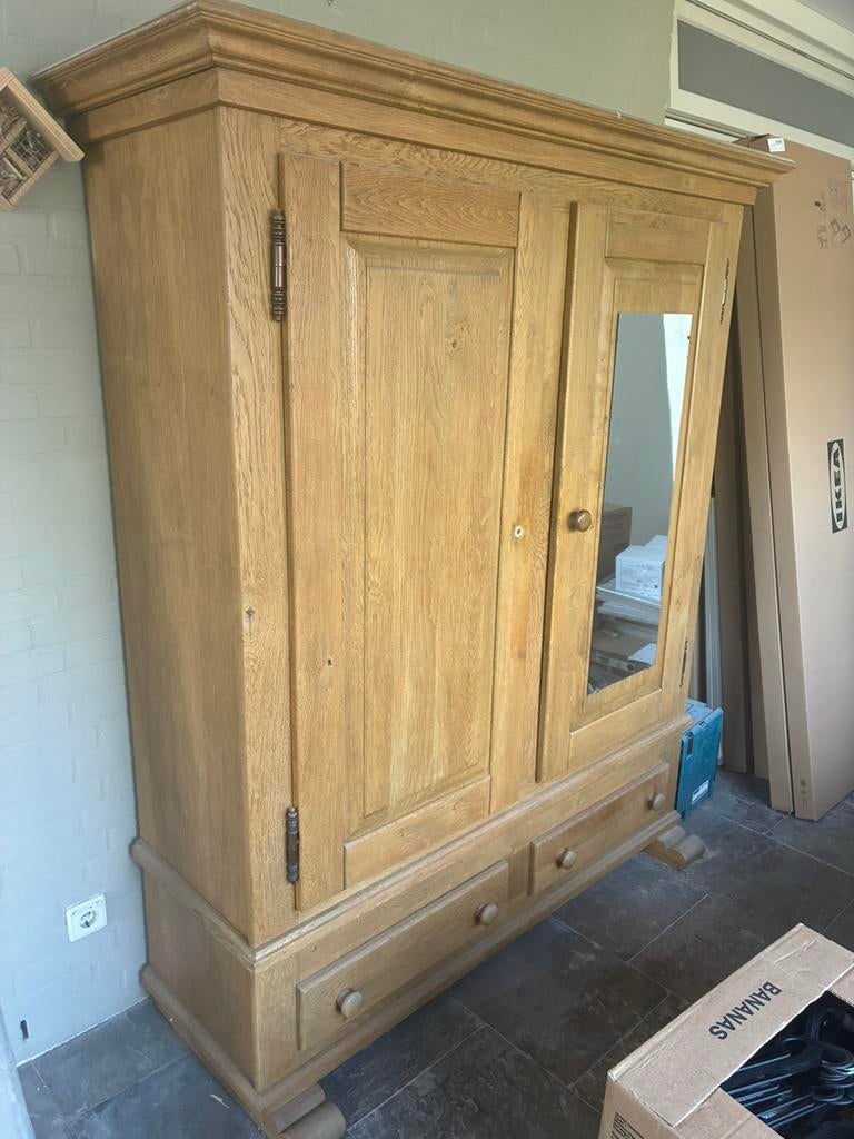 Nette kast H 1.94 B 1.65 D 0,55, Antiek en Kunst, Antiek | Meubels | Kasten, Ophalen