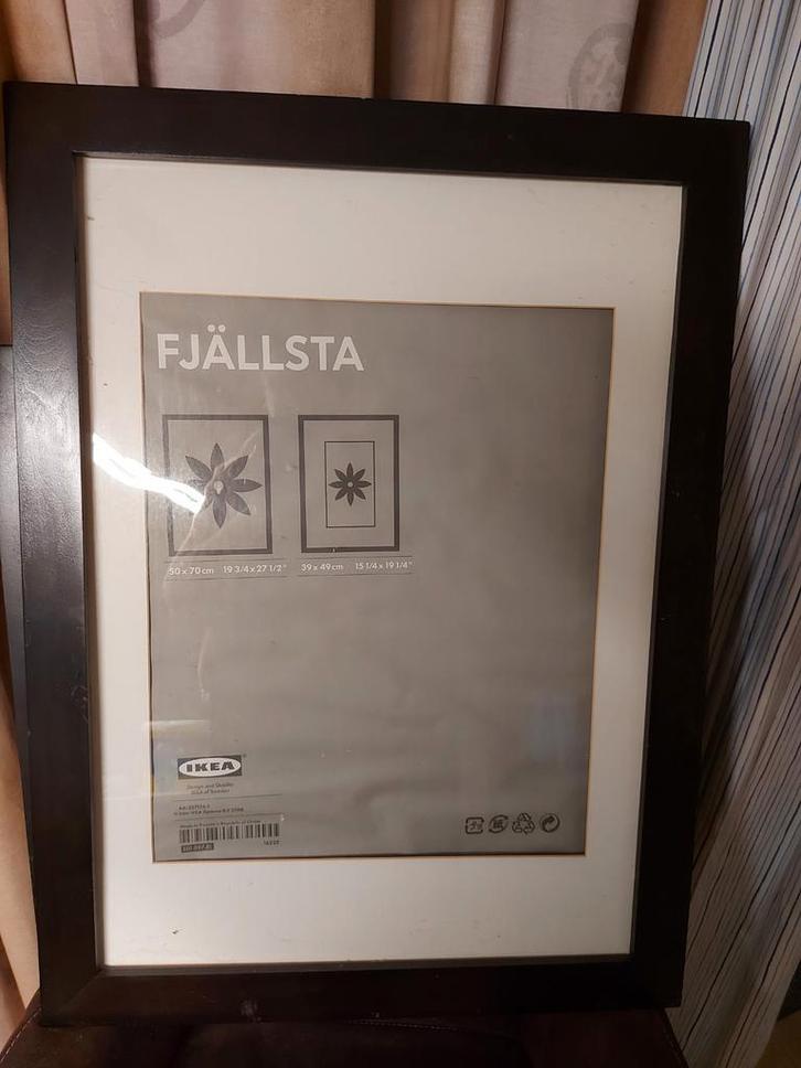 IKEA FJÄLLSTA fotolijst 50x70 cm, Huis en Inrichting, Woonaccessoires | Lijsten, Gebruikt, 75 cm of meer, 50 tot 75 cm, Hout, Ophalen of Verzenden