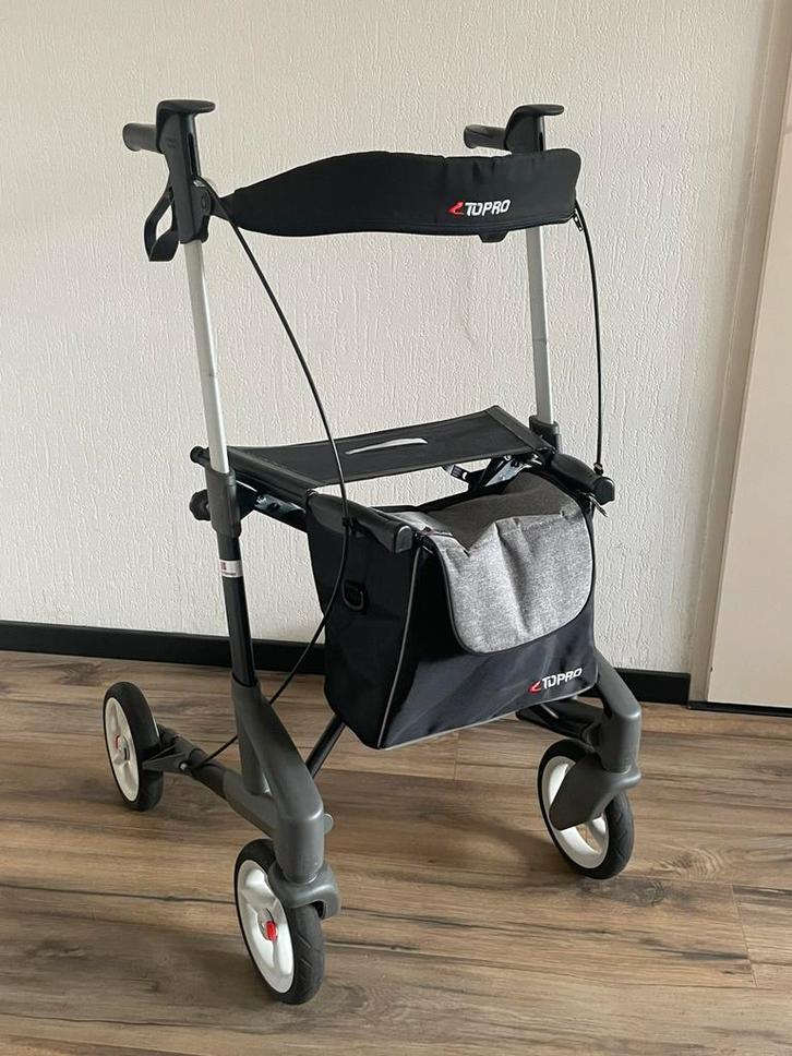 Rollator Topro Troja 5G Maat M Zwart Lichtgewicht Rolator, Diversen, Rollators, Gebruikt, Lichtgewicht, Opvouwbaar, Ophalen