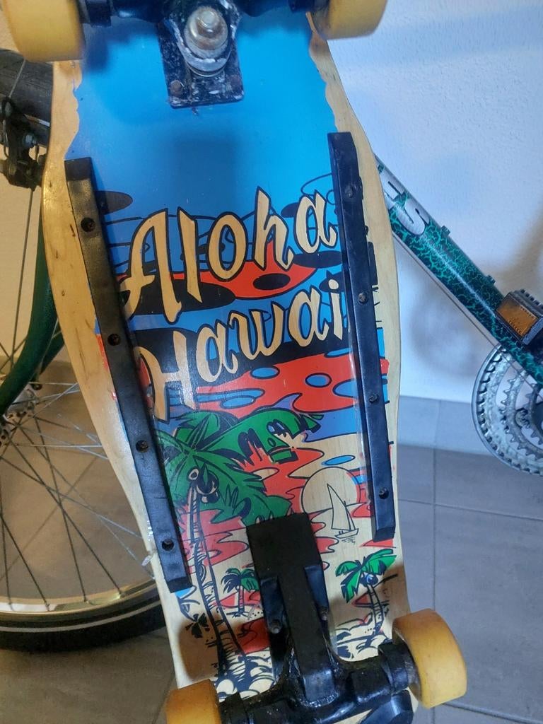 Old school '80s cruiser skateboard Aloha Hawai., Sport en Fitness, Skateboarden, Ophalen of Verzenden, Gebruikt