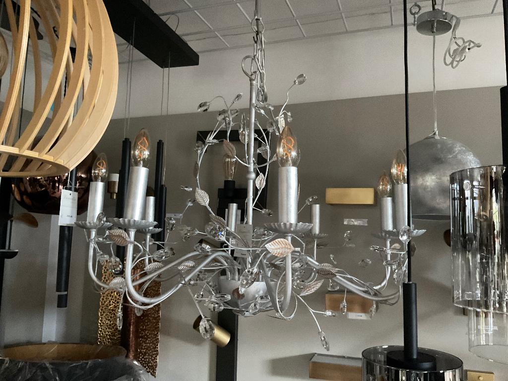 Kroonluchter lamp, Ophalen, Zo goed als nieuw, Metaal, Landelijk