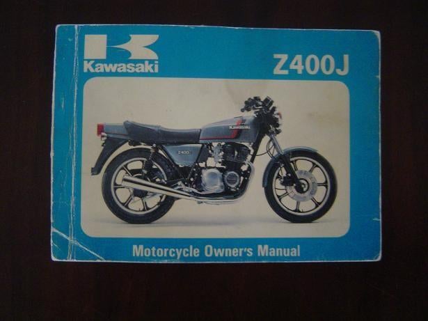 Kawasaki Z400J 1980 motorcycle owner's manual Z400-J1, Motoren, Handleidingen en Instructieboekjes, Ophalen of Verzenden, Kawasaki
