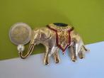 Broche Monet circus olifant  / kraal op slurf, Verzenden, Zo goed als nieuw, Overige materialen