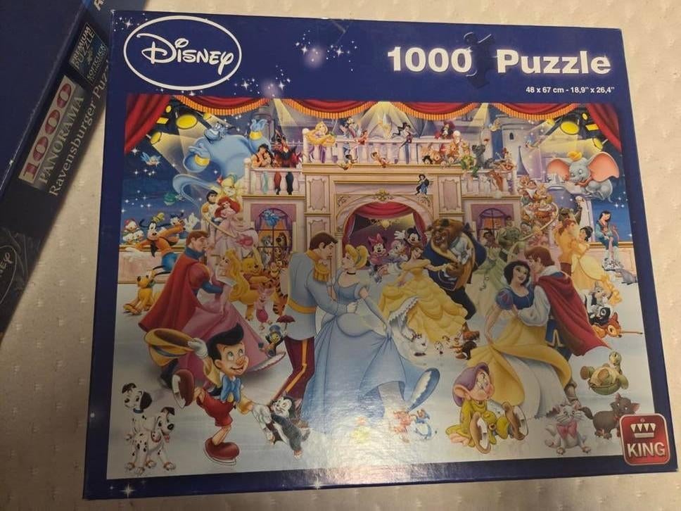 Disney puzzel 1000 stukjes, Kinderen en Baby's, Speelgoed | Kinderpuzzels, Ophalen of Verzenden, Meer dan 50 stukjes, Zo goed als nieuw