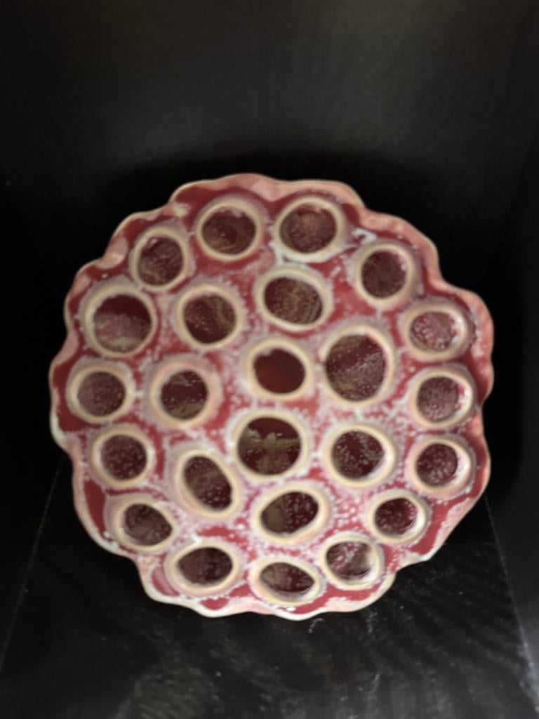 Lotus vaas Des Pots kleine maat oud roze, Wit, Aardewerk of Porselein, Ophalen of Verzenden, Zo goed als nieuw