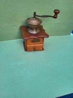 Antieke Java Koffiemolen - Hout & Messing, Ophalen of Verzenden