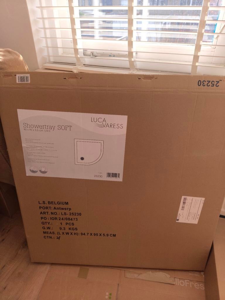 Lage douchebak met afvoer, Ophalen, Nieuw