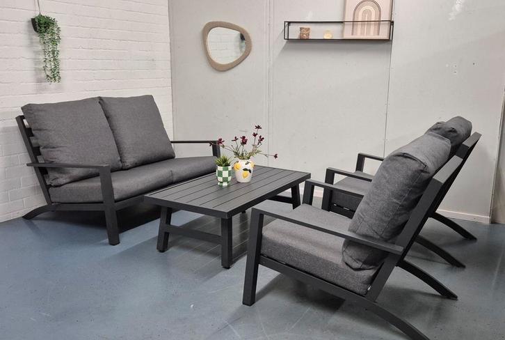 Tierra outdoor 4-zits loungeset Lima antraciet || Z.G.A.N, Tuin en Terras, Tuinsets en Loungesets, Zo goed als nieuw, Loungeset