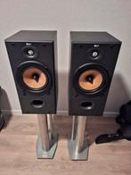 B&W DM602-S2 speakers met standaarden, Ophalen of Verzenden, 120 watt of meer, Front, Rear of Stereo speakers, Bowers & Wilkins (B&W)