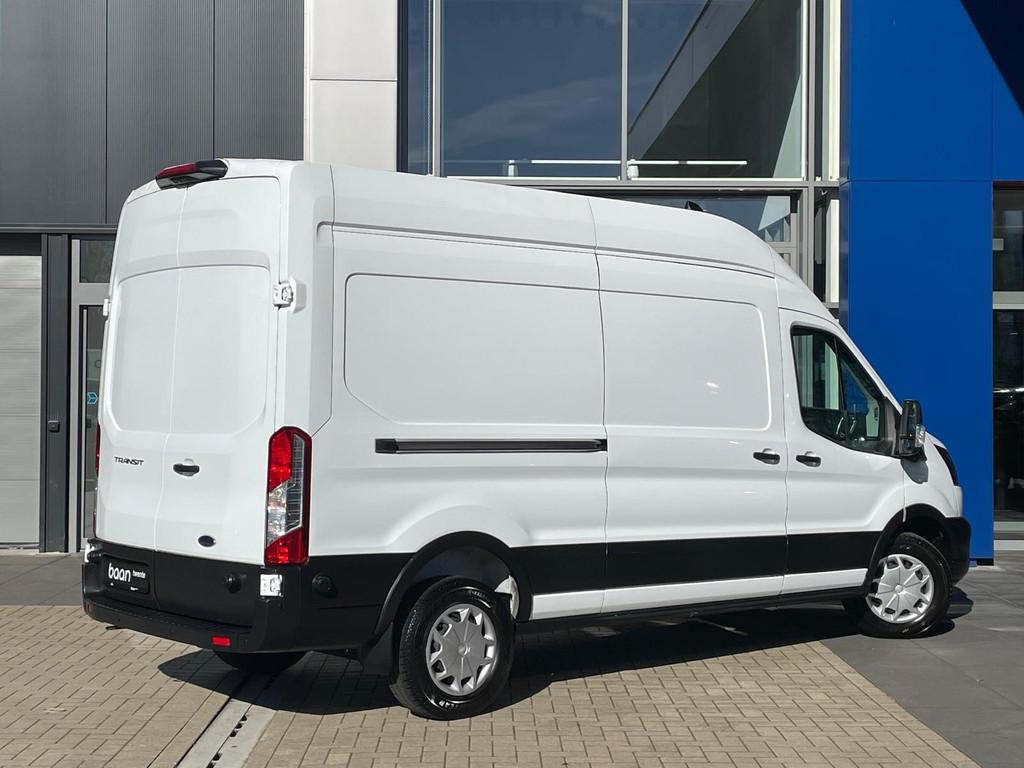 Ford Transit 350 2.0 TDCI 130 PK L3H3 Trend | Fabr. garantie, Auto's, Voorwielaandrijving, 12 maanden, Stof, Zwart