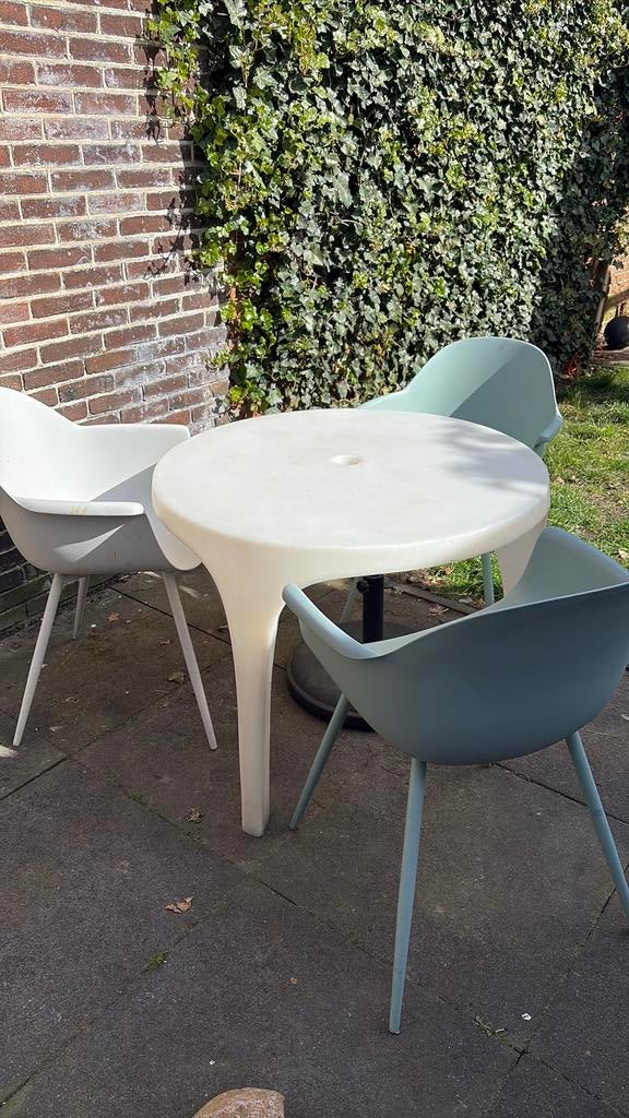 Tuin tafel design kunststof, Tuin en Terras, Ophalen, Kunststof, Gebruikt, Eettafel