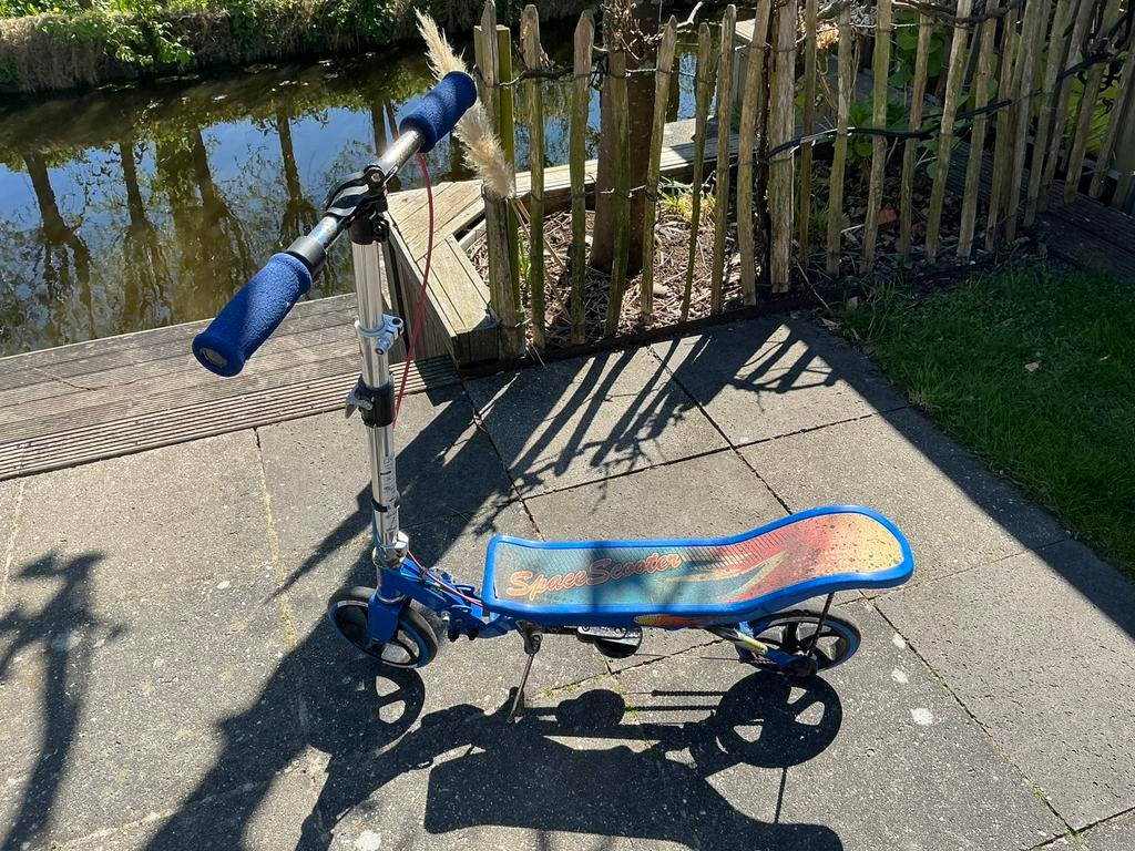 Spacescooter blauw, Fietsen en Brommers, Steps, Ophalen, Zo goed als nieuw, Overige typen