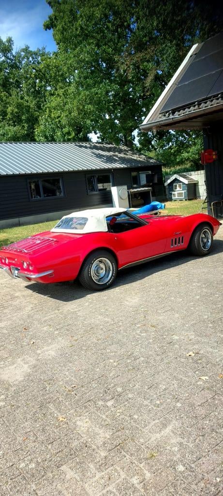 Tekoop corvette stingray 1969, Achterwielaandrijving, Zwart, Cabriolet, Handgeschakeld