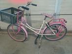 Meisjesfiets 24 inch, roze met mandje, Ophalen
