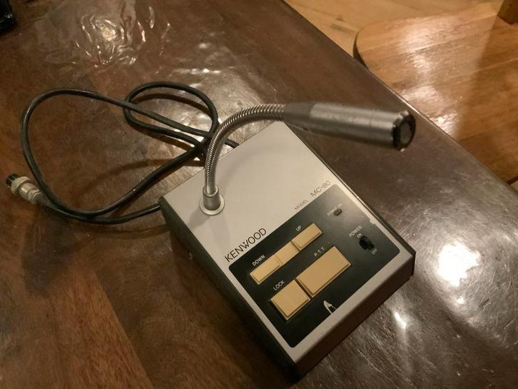 Kenwood MC-80 tafelmicrofoon, Telecommunicatie, Zenders en Ontvangers, Gebruikt, Ophalen of Verzenden