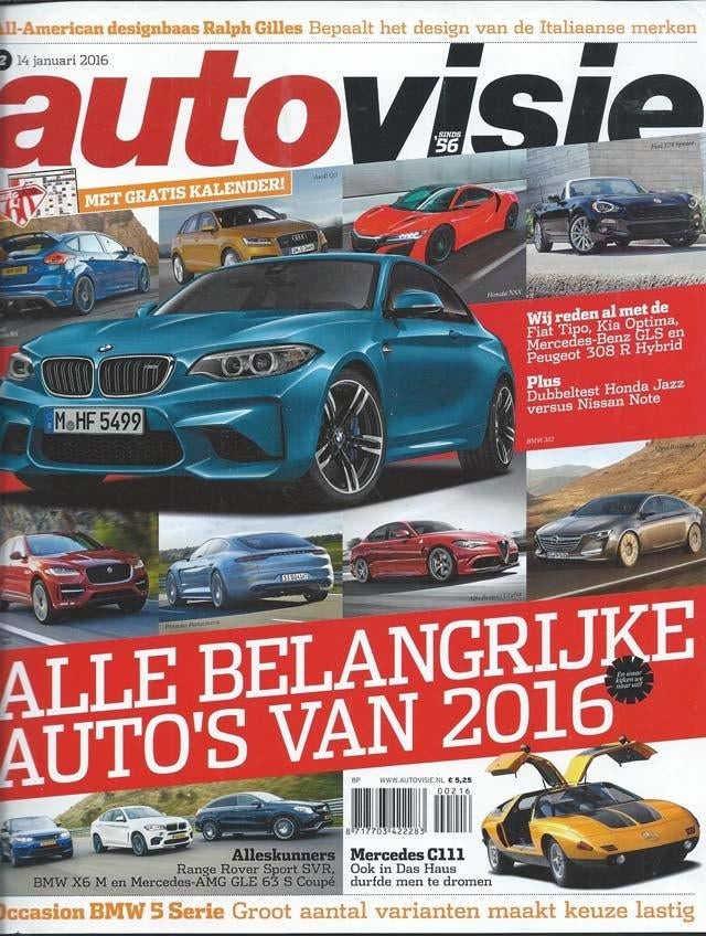 Autovisie 2 2016 : Range Rover Sport SVR - Mercedes AMG GLE, Ophalen of Verzenden, Gelezen, Algemeen