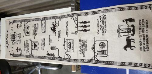 wandhanger geborduurd, Ophalen of Verzenden, 'T Olde Gre-j, Info@toldegrej.nl, Endepoelstraat 20f Didam