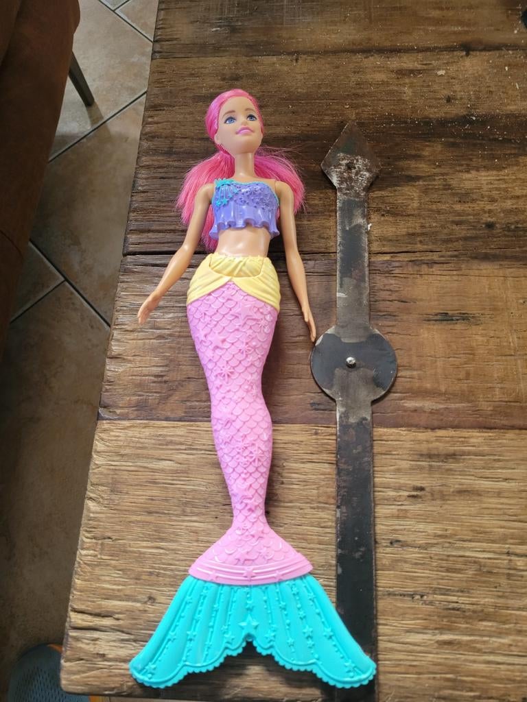 Leuke Barbie Zeemeermin Pop, Ophalen of Verzenden, Zo goed als nieuw, Barbie
