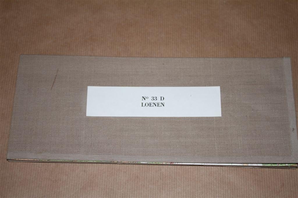 Oude stafkaart op linnen - Loenen - 1965, Boeken, Atlassen en Landkaarten, Ophalen of Verzenden, 1800 tot 2000, Nederland, Landkaart