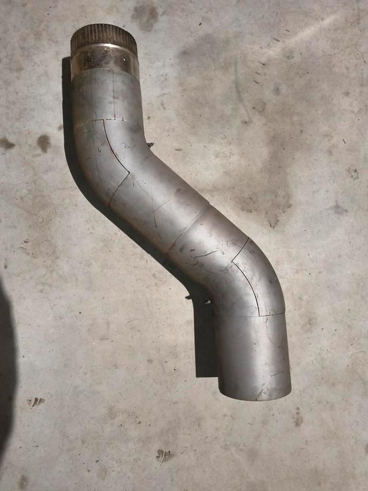 Kachelpijp met veegluik 150mm, Huis en Inrichting, Kachels, Gebruikt, Overige soorten, Hout, Ophalen