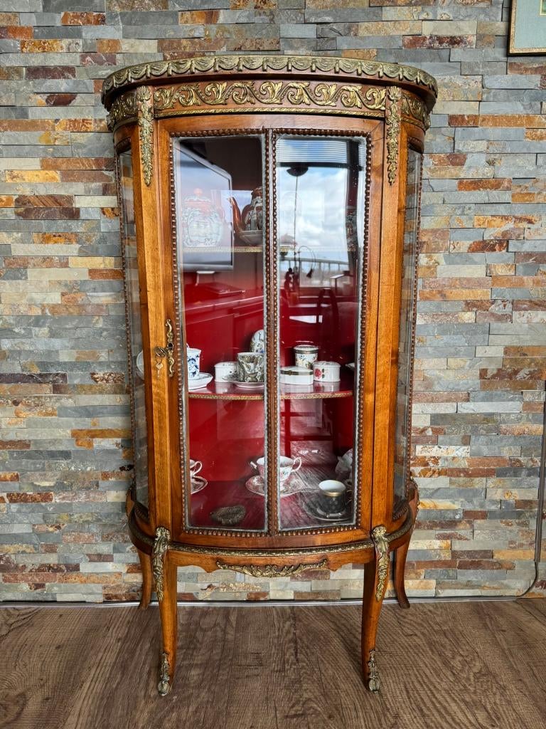Prachtige Antieke Franse Vitrinekast – Louis XV-stijl, Antiek en Kunst, Antiek | Meubels | Stoelen en Banken, Ophalen
