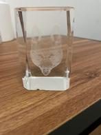 Mooi glazen beeldje met hond, lichte beschadiging, Verzamelen, Beelden en Beeldjes, Ophalen, Gebruikt, Dier