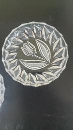 Kristallen gebaksschotels met tulpenmotief (6 stuks), Ophalen