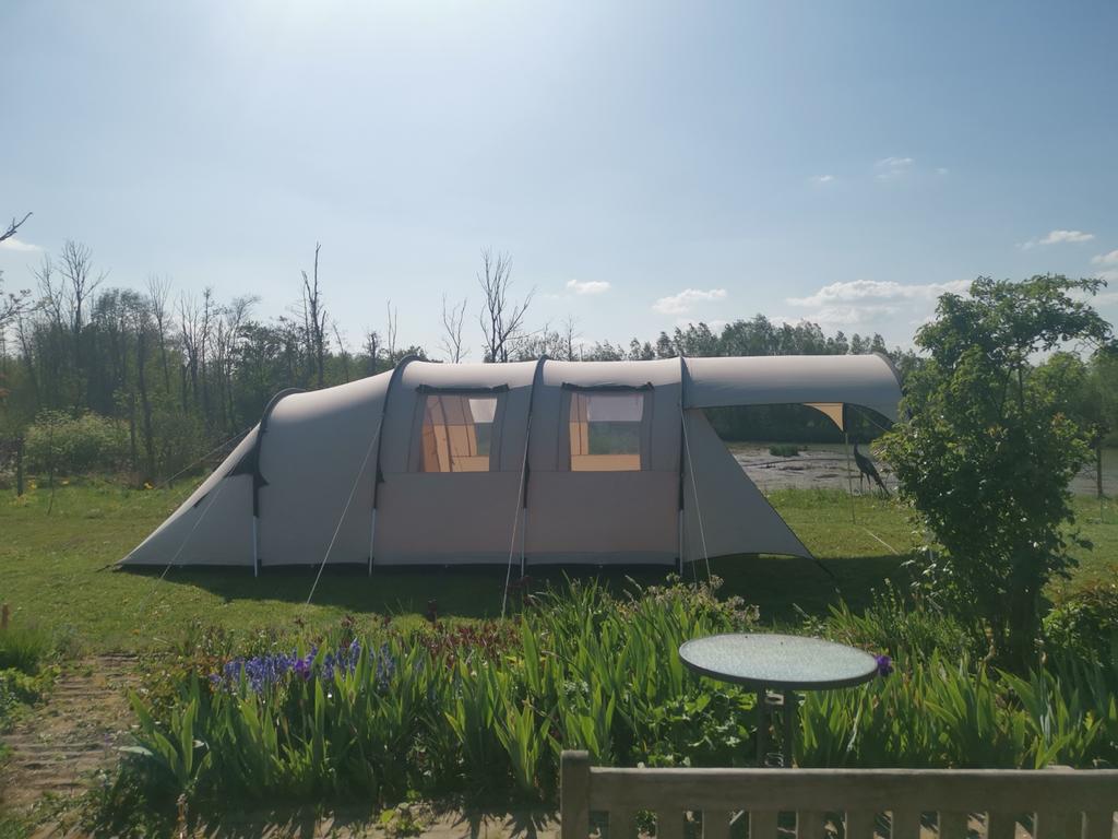 Obelink Familia 4 tent met luifel en impregneerspray, Caravans en Kamperen, Ophalen, Gebruikt, Tot en met 4