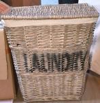 Wasmand van riet met deksel, Ophalen of Verzenden, Nieuw, Rond, Riet