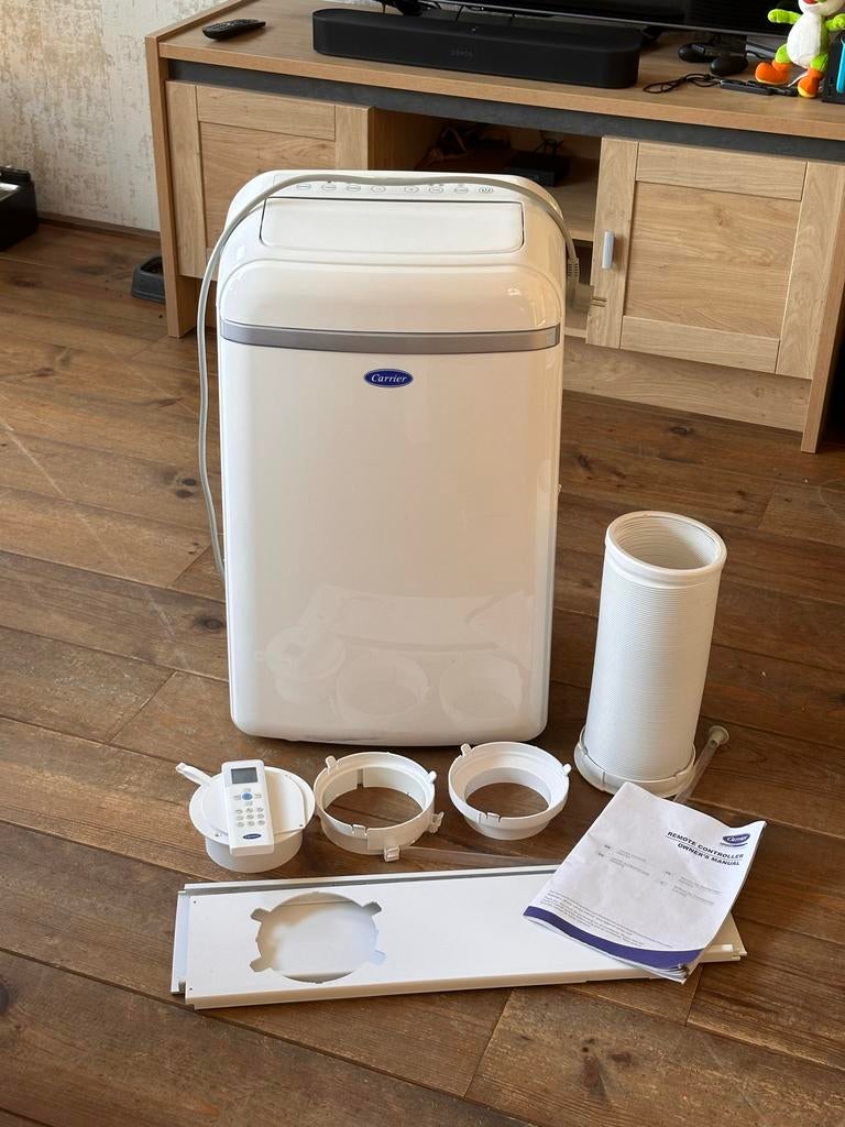 Carrier 51QPD12N7S Mobiele Airco 3.5kW, 3 snelheden of meer, Ophalen of Verzenden, Zo goed als nieuw, Koelen en Ontvochtigen
