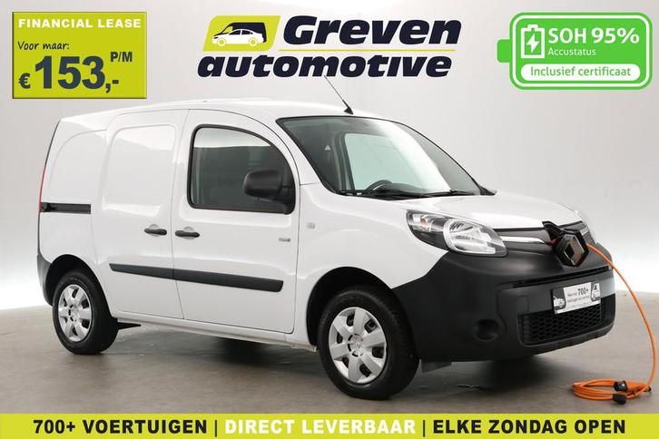 Renault Kangoo Z.E. 33 kWh | SOH 95% | Huur Accu | Airco | C, Auto's, Bestelauto's, Bedrijf, Te koop, ABS, Achteruitrijcamera